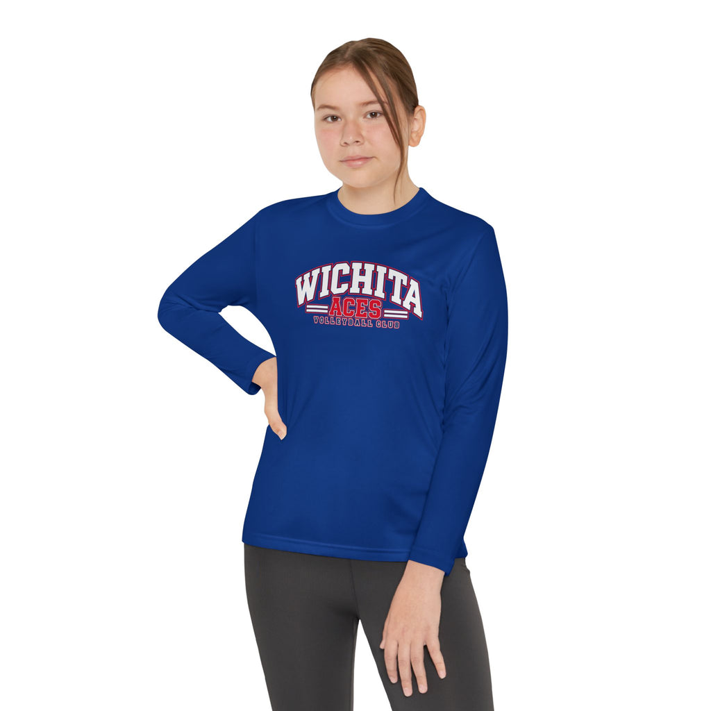 YOUTH Wichita Aces Volleyball Long Sleeve DryBlendTee | Varsity