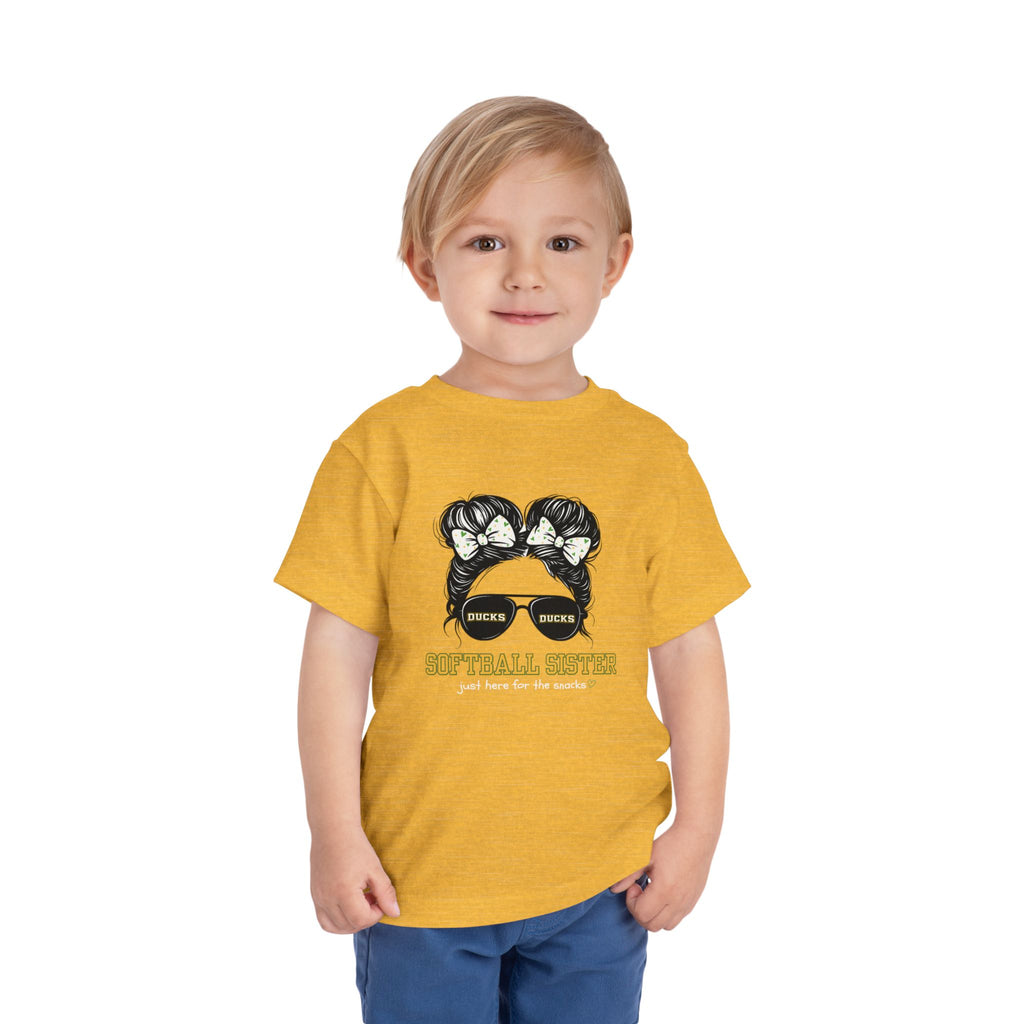 TODDLER Ducks Softball Sister Tee