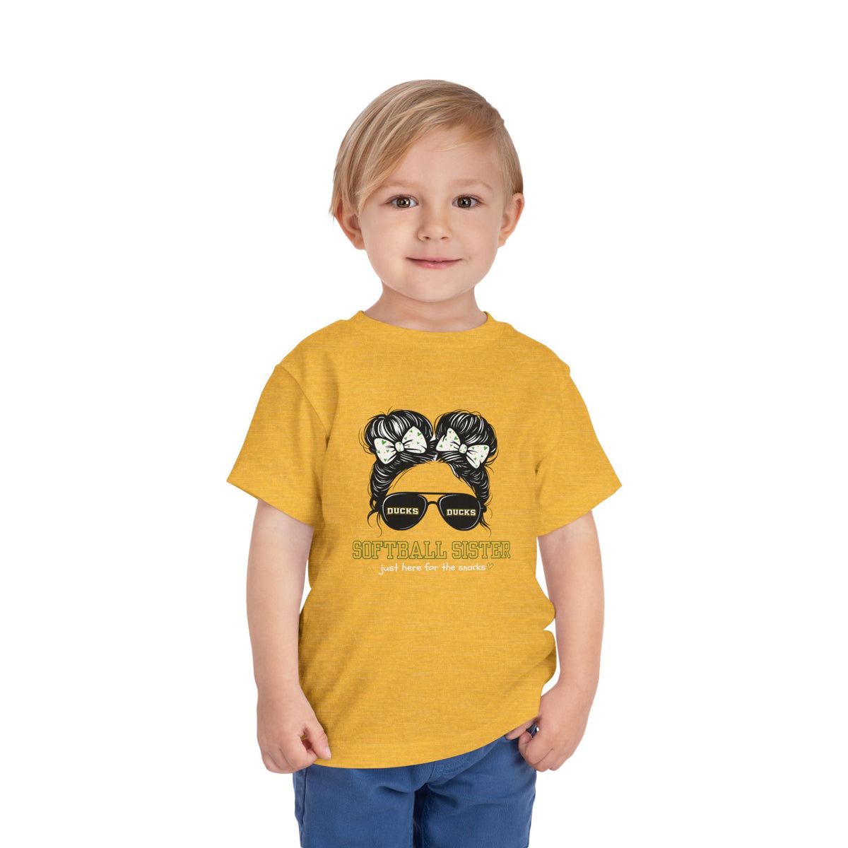 TODDLER Ducks Softball Sister Tee