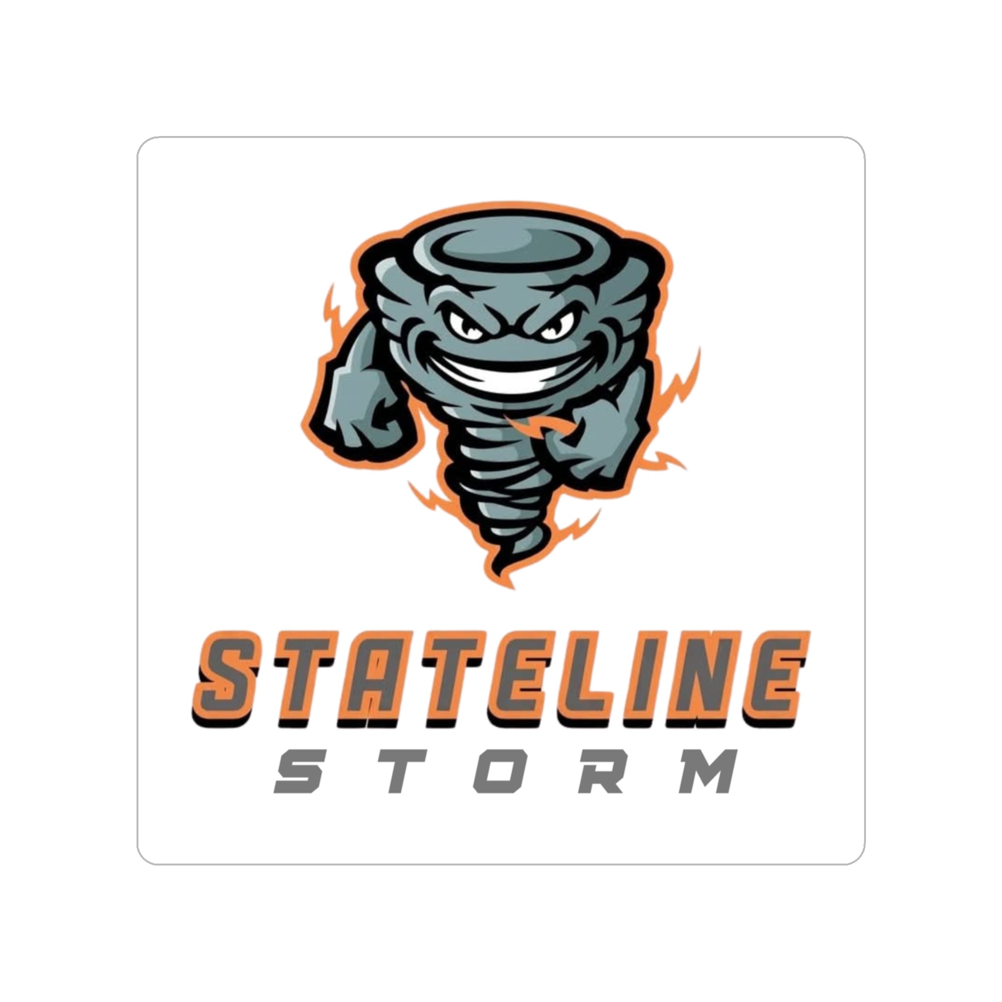 Stateline Storm Die-Cut Window Sticker (Transparent Outdoor)