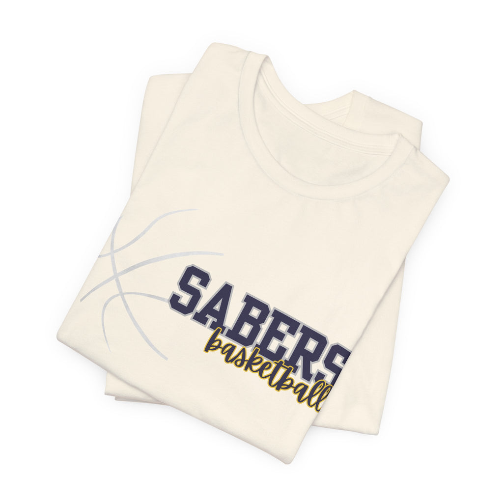 Sabers Basketball T‑Shirt — Team Logo Tee for Fans & Players