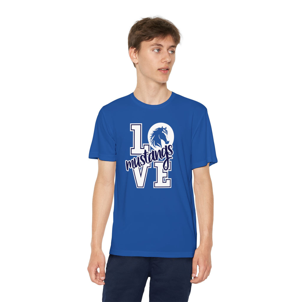 YOUTHn RME Mustangs Love Moisture-Wicking Performance Tee