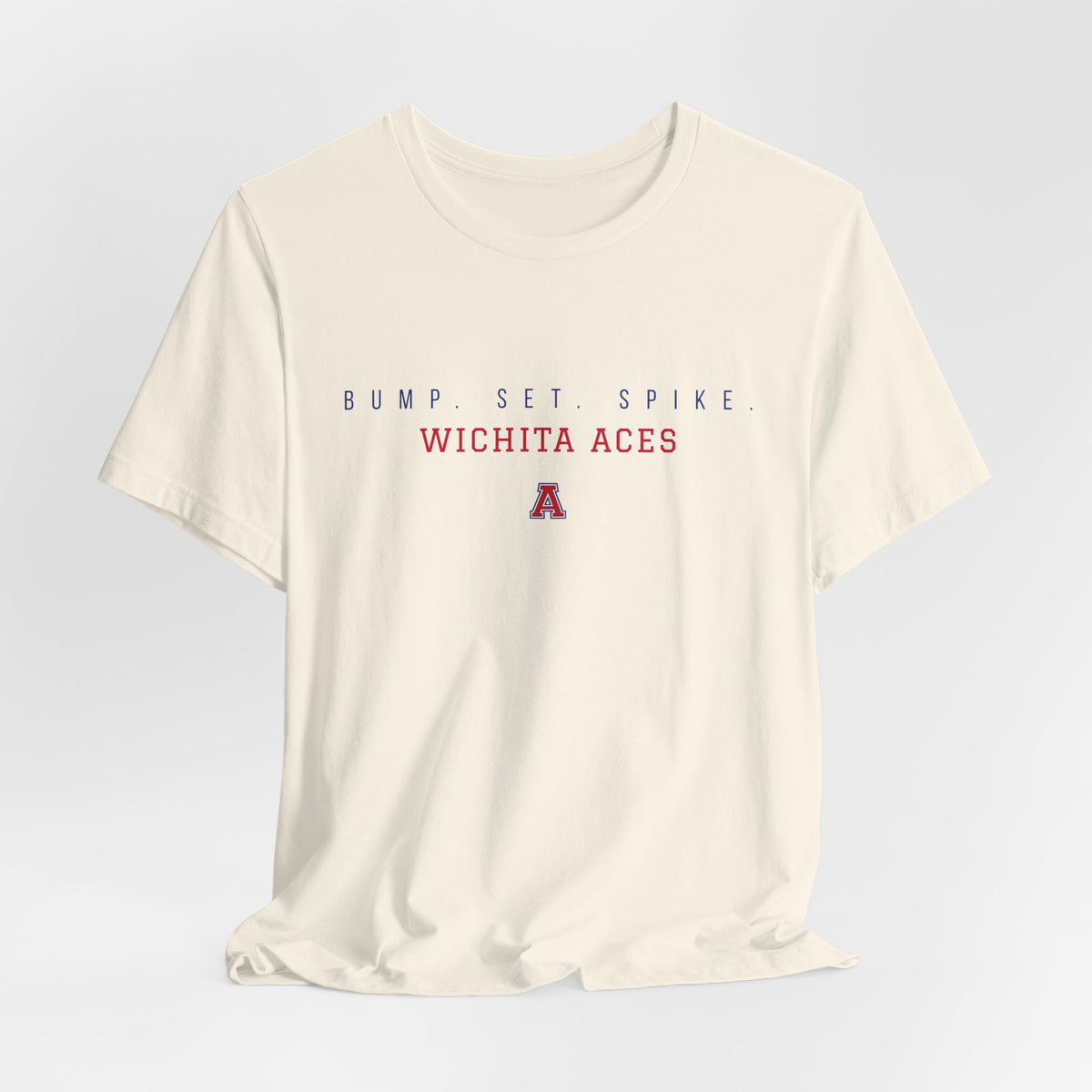 Wichita Aces BUMP SET SPIKE Soft Tee | Simple