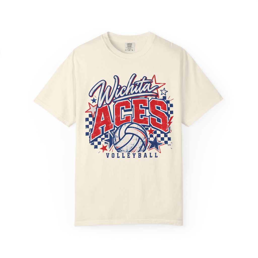 Wichita Aces Volleyball Comfort Colors Tee | Checkered