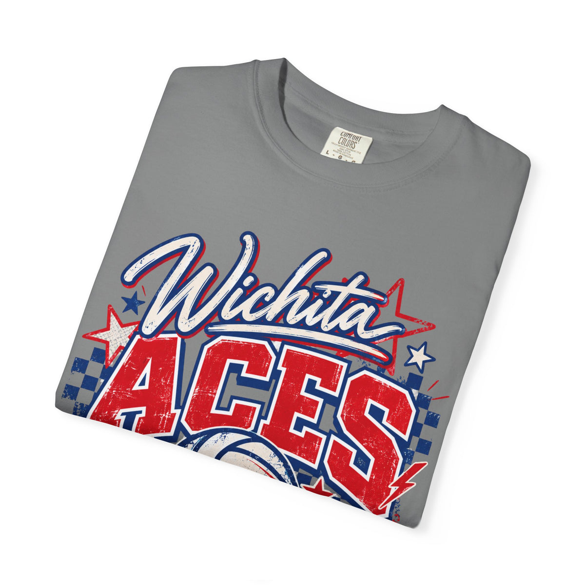 Wichita Aces Volleyball Comfort Colors Tee | Checkered
