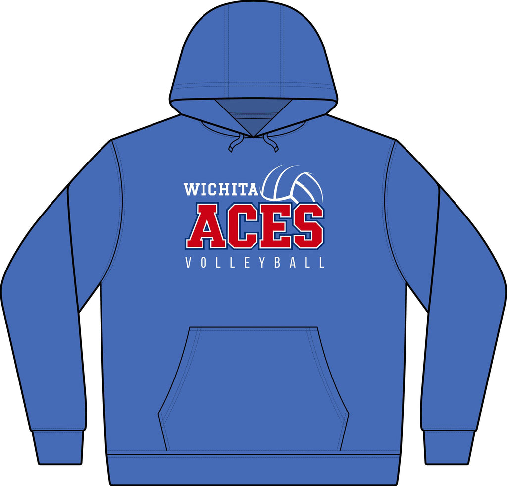 Wichita Aces Volleyball Performance DryBlend Hoodie (Light Weight) | Classic