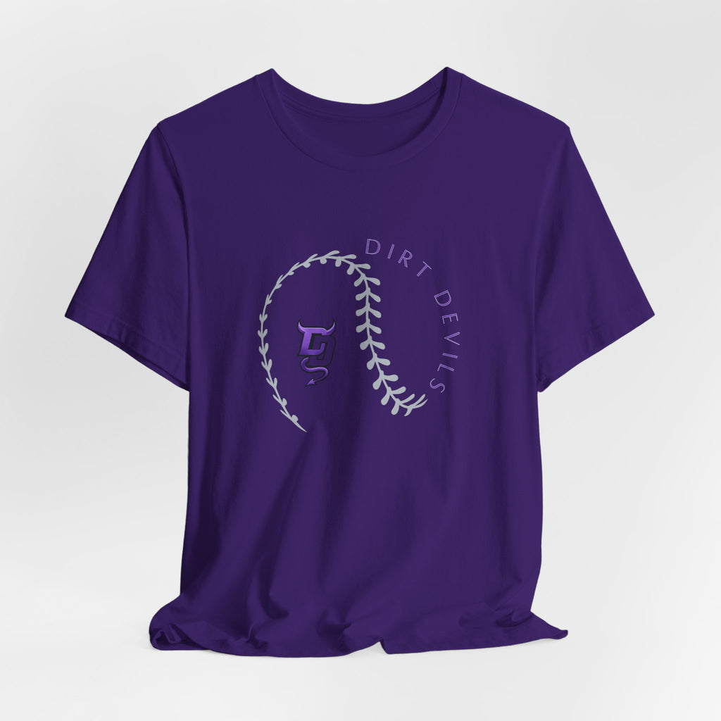 Dirt Devils Softball Baseball Stitch Tee  U10/12