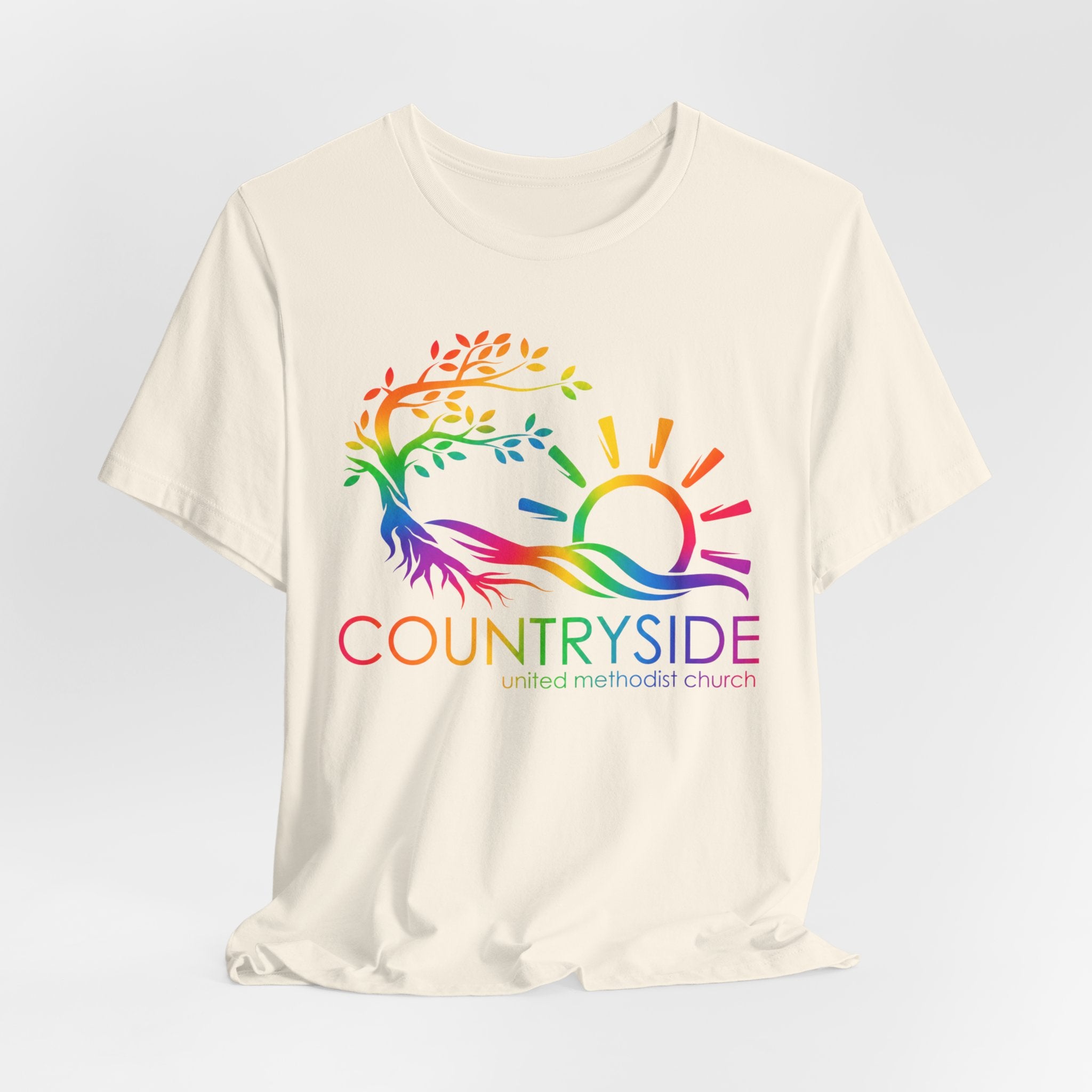 Bella and Canvas Countryside Rainbow Tee