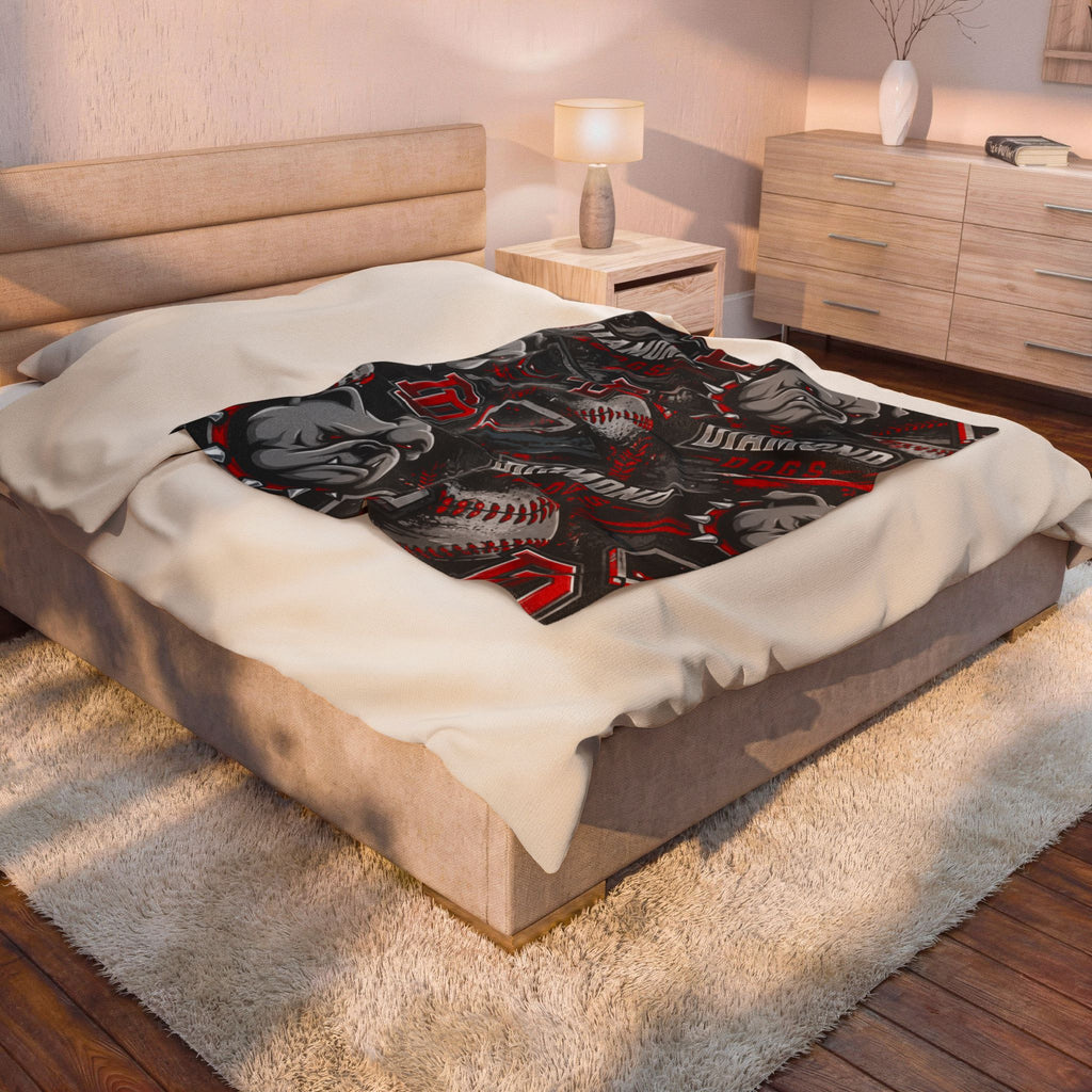 Diamond Dogs Velveteen Plush Blanket
