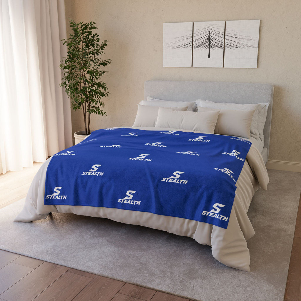 Stealth Blue Polyester Team Blanket