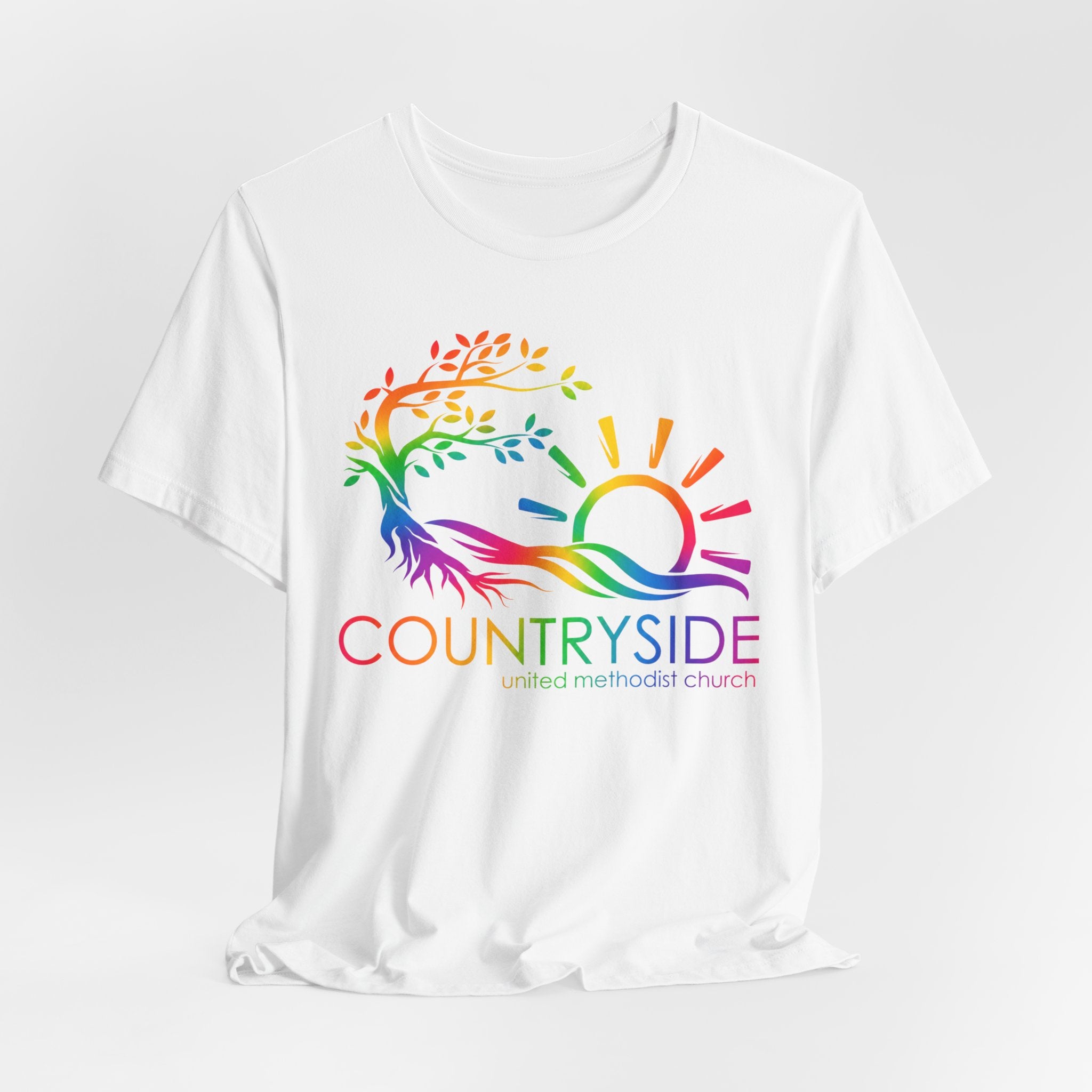 Bella and Canvas Countryside Rainbow Tee