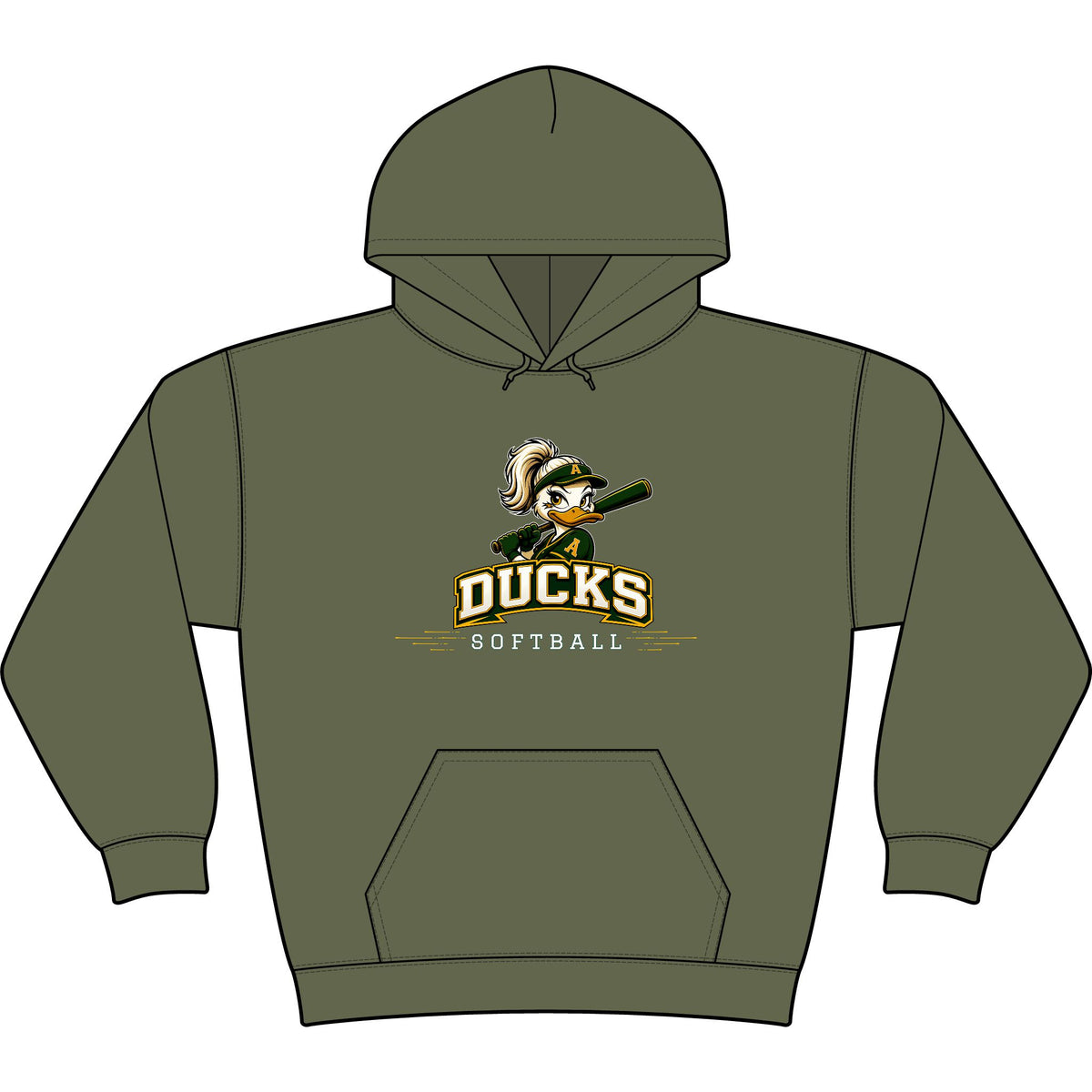 Ducks Softball Heavy blend Hoodie