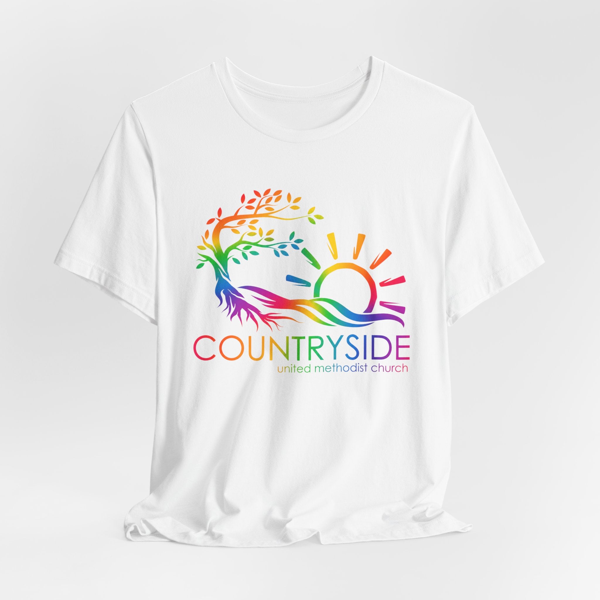 Bella and Canvas Countryside Rainbow Tee