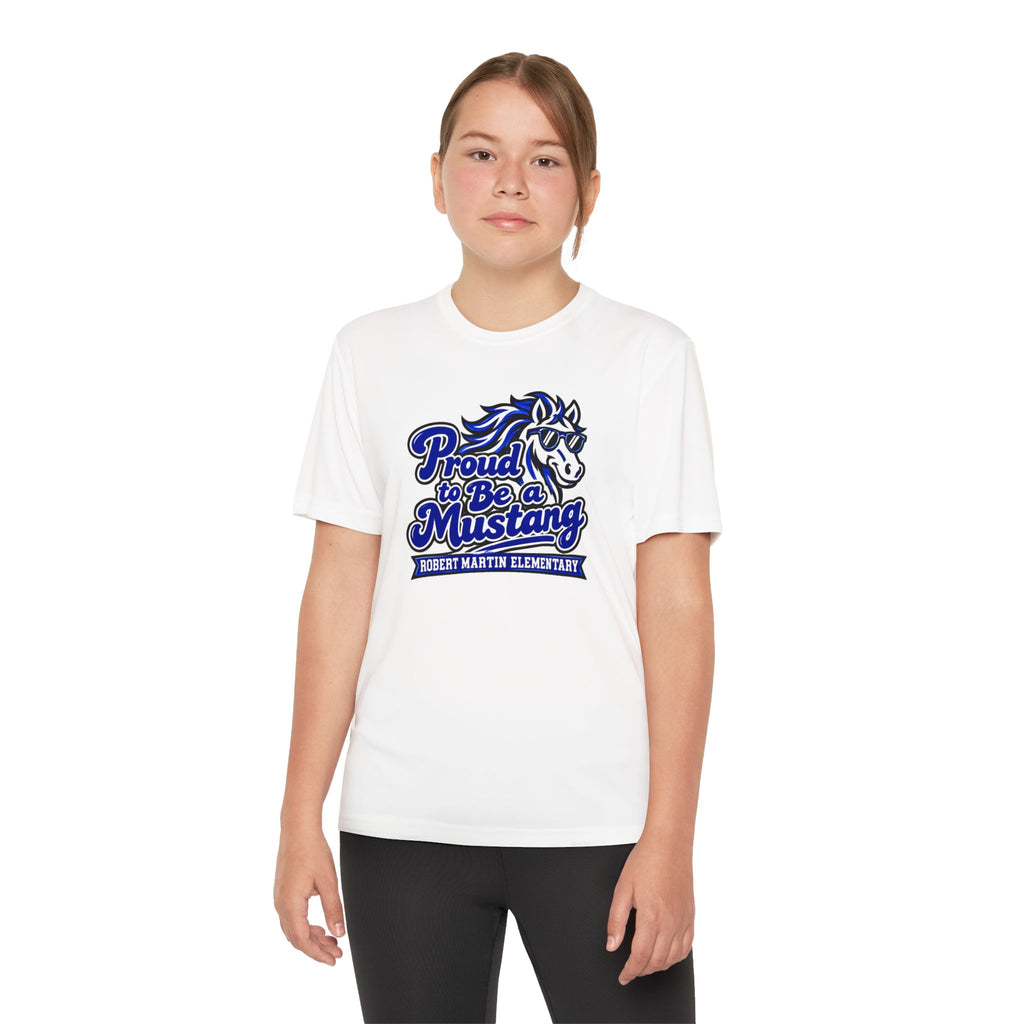 YOUTH RME Proud Mustang Moisture-Wicking Performance Tee