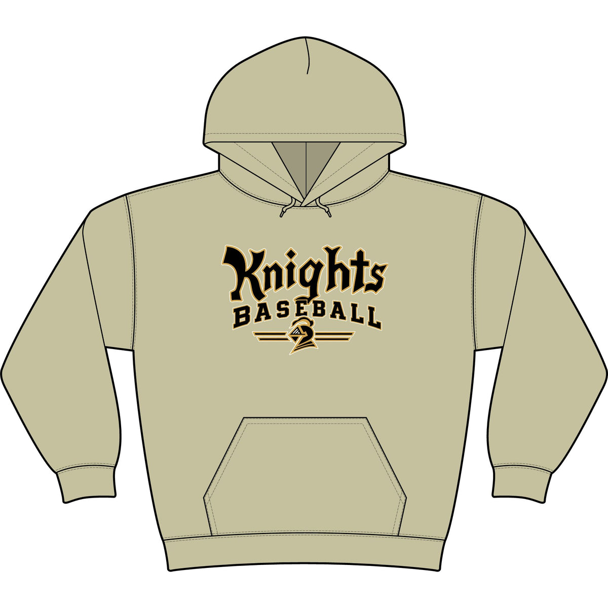 Knights Baseball Hoodie (Heavy Blend)