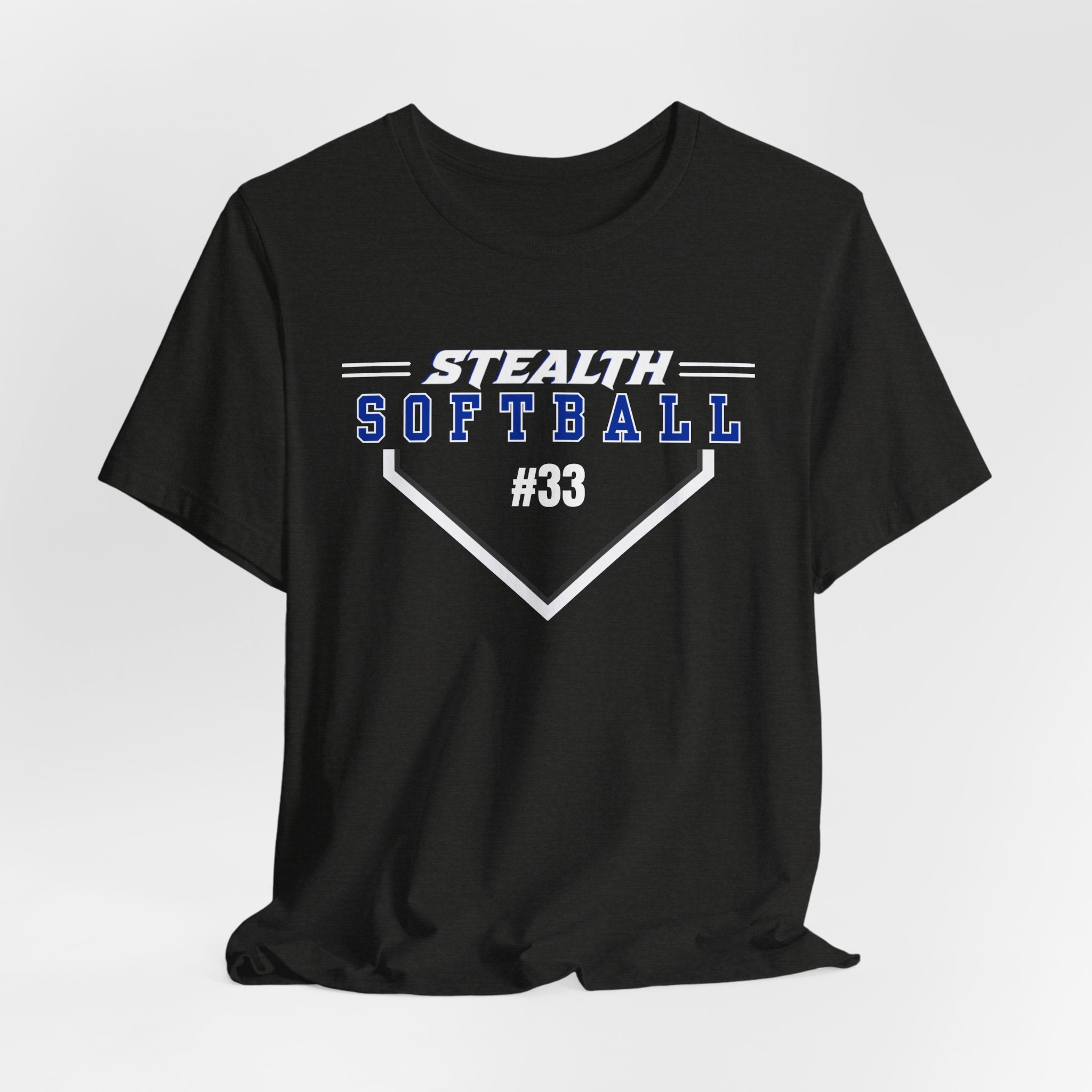 Stealth Simple Softball Tee PERSONALIZED