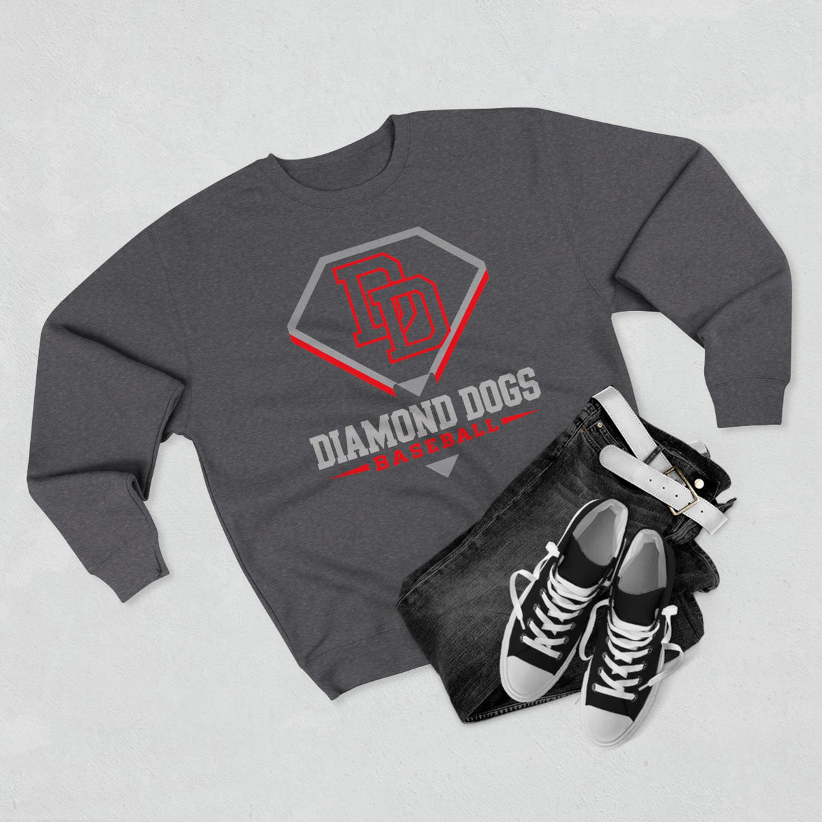 Diamond Dogs Baseball Crewneck Sweatshirt