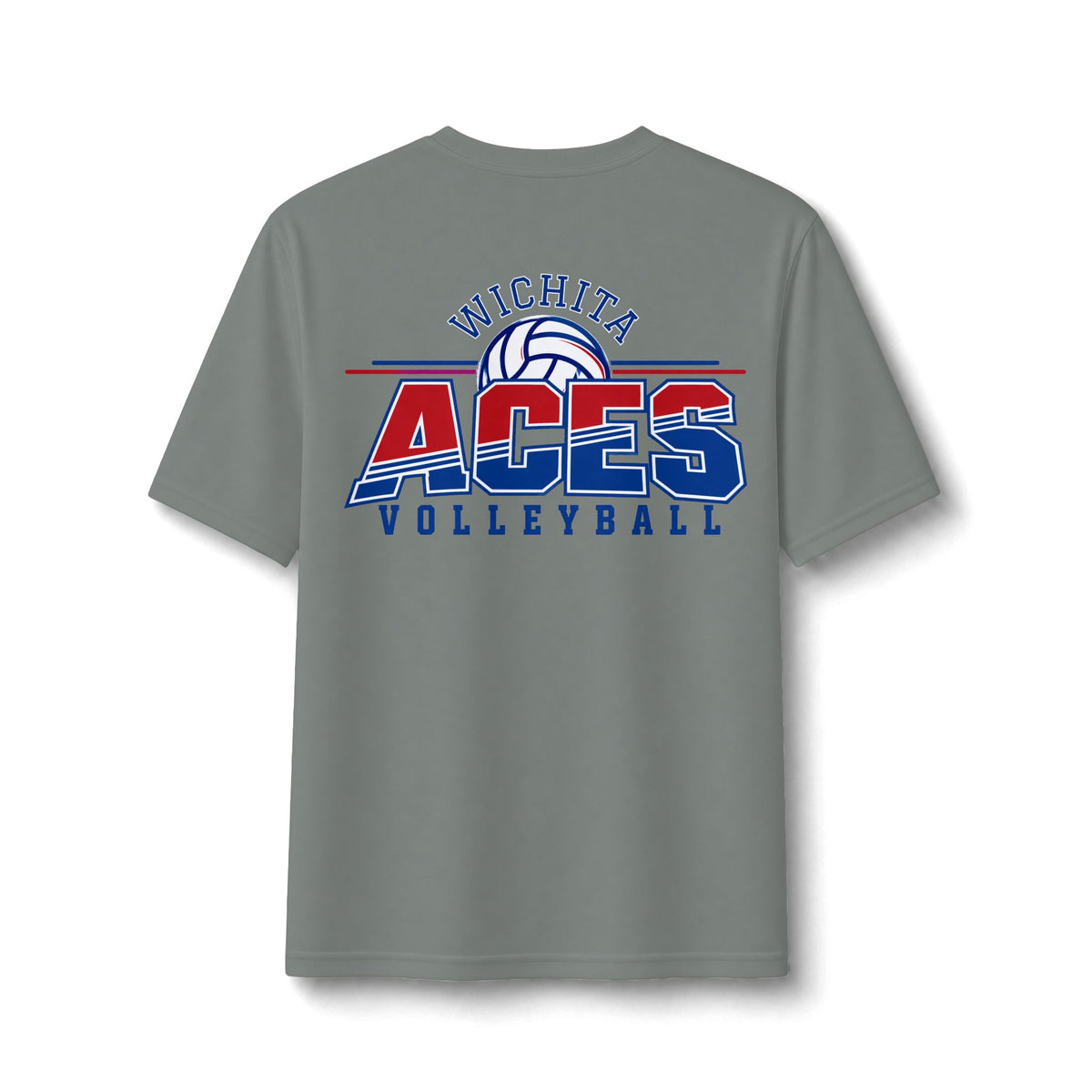 Wichita Aces Volleyball Performance Tee | FRONT/BACK