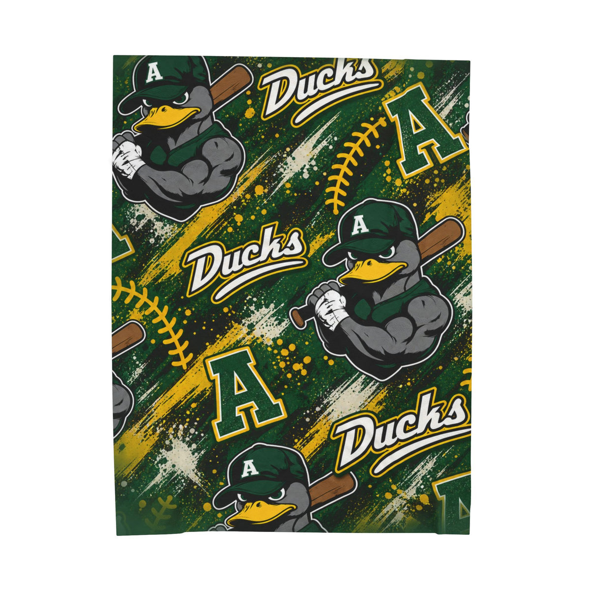 Ducks Baseball Velveteen Plush Blanket