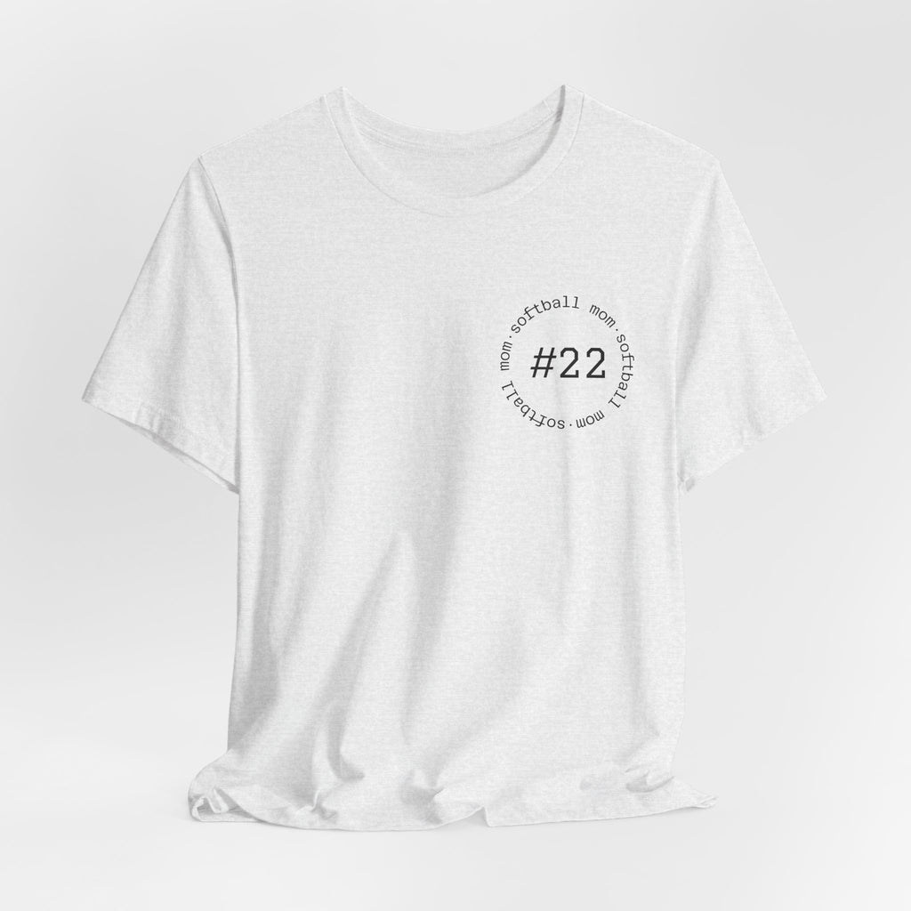 PERSONALIZED Softball Mom (front/back)