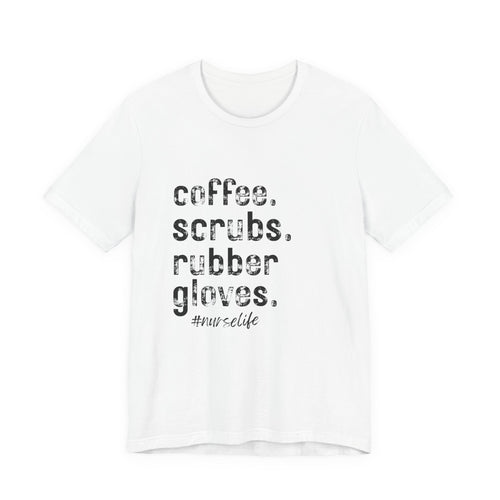 Coffee, Scrubs, Rubber Gloves (color options)