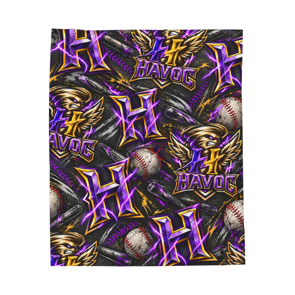Havoc Baseball Velveteen Plush Blanket