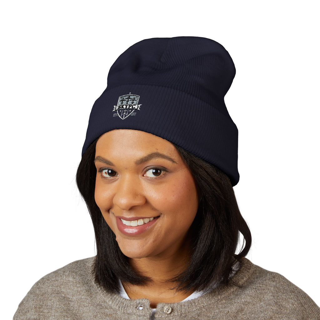 Embroidered Beanie SkyFC