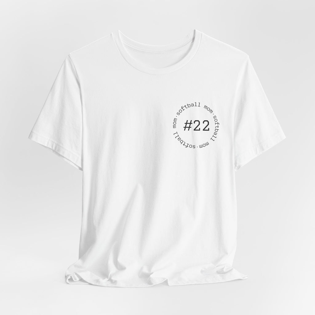 PERSONALIZED Softball Mom (front/back)