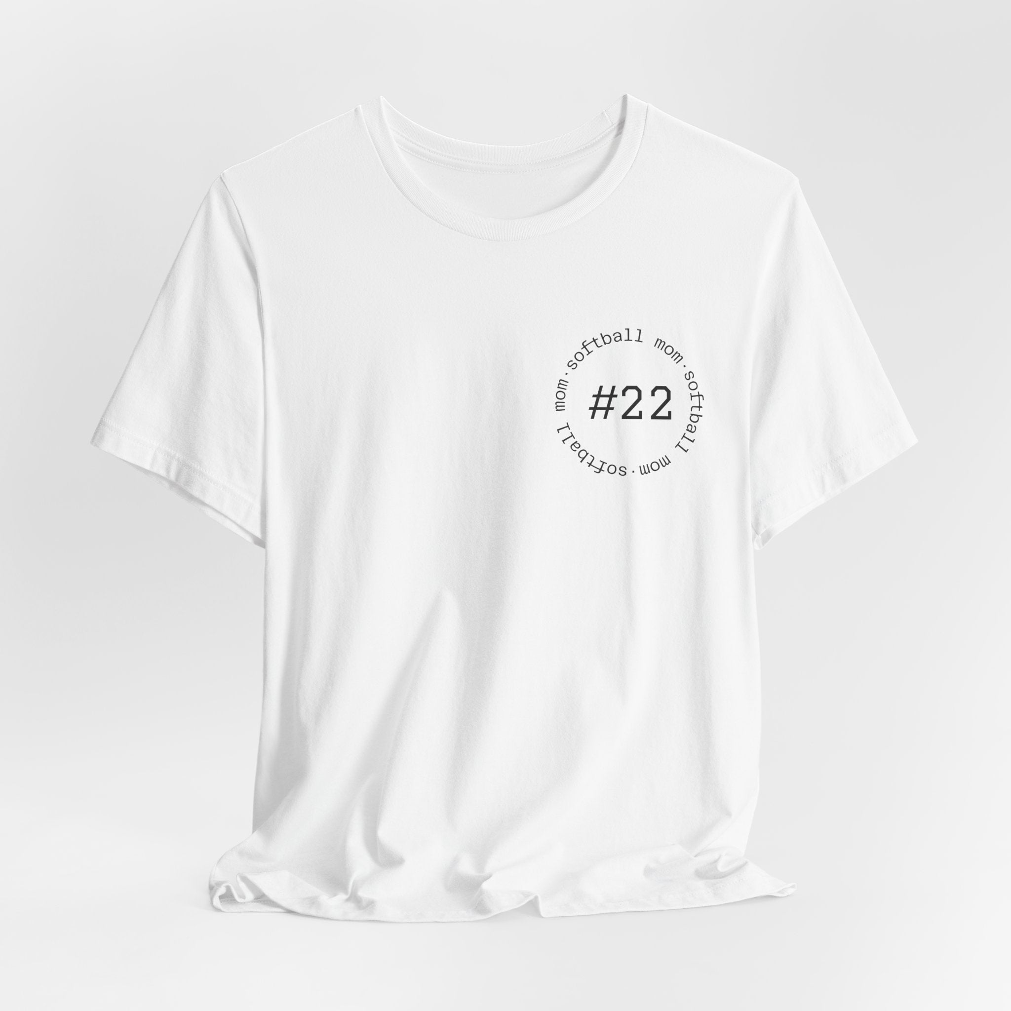 PERSONALIZED Softball Mom (front/back)