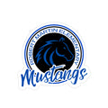 RME Mustangs Die-Cut Transparent Outdoor Sticker