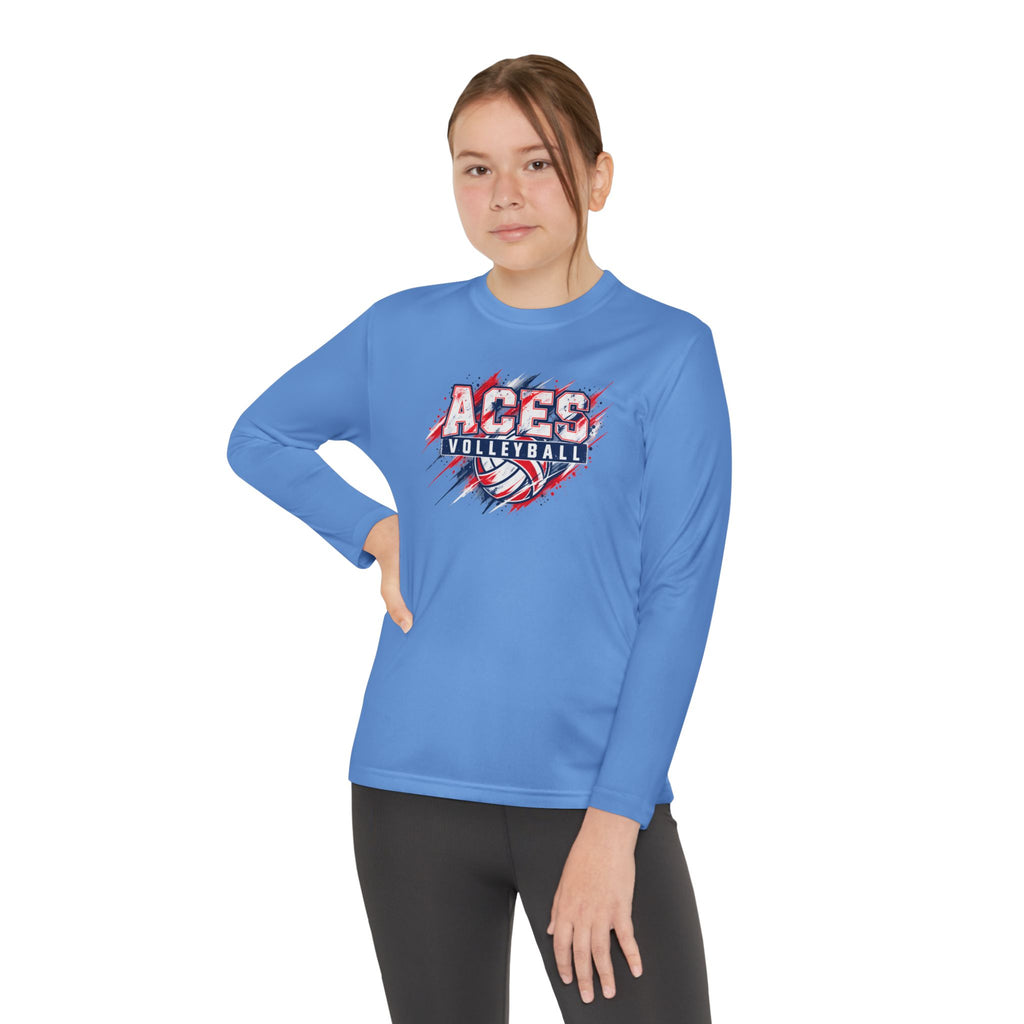 YOUTH Wichita Aces Long Sleeve DryBlend Tee | Graffiti