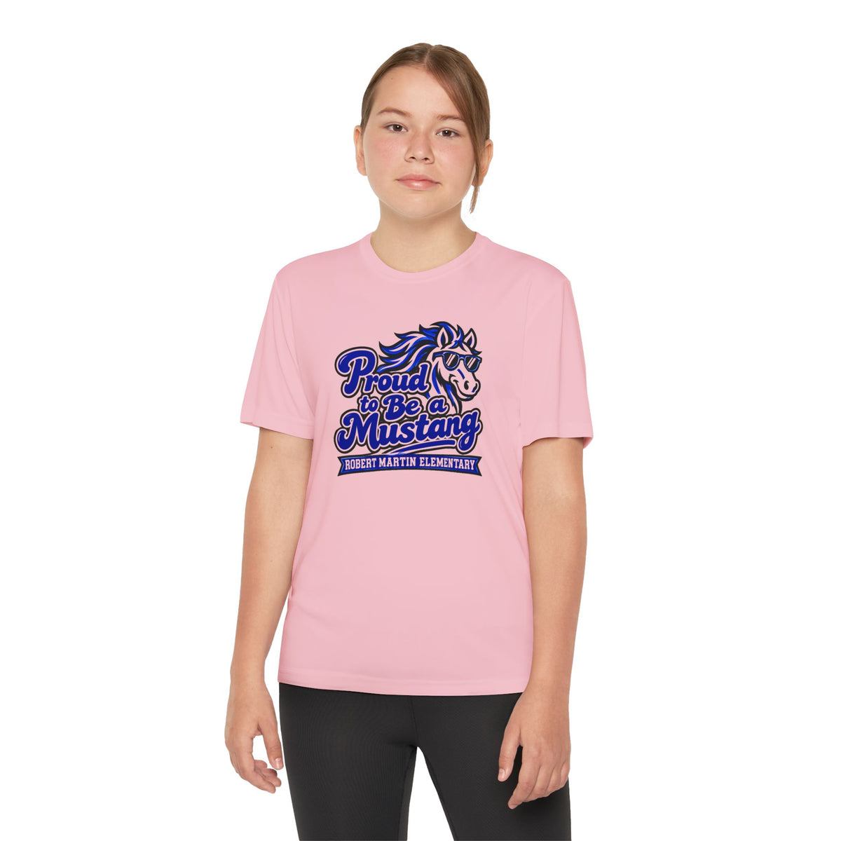 YOUTH RME Proud Mustang Moisture-Wicking Performance Tee