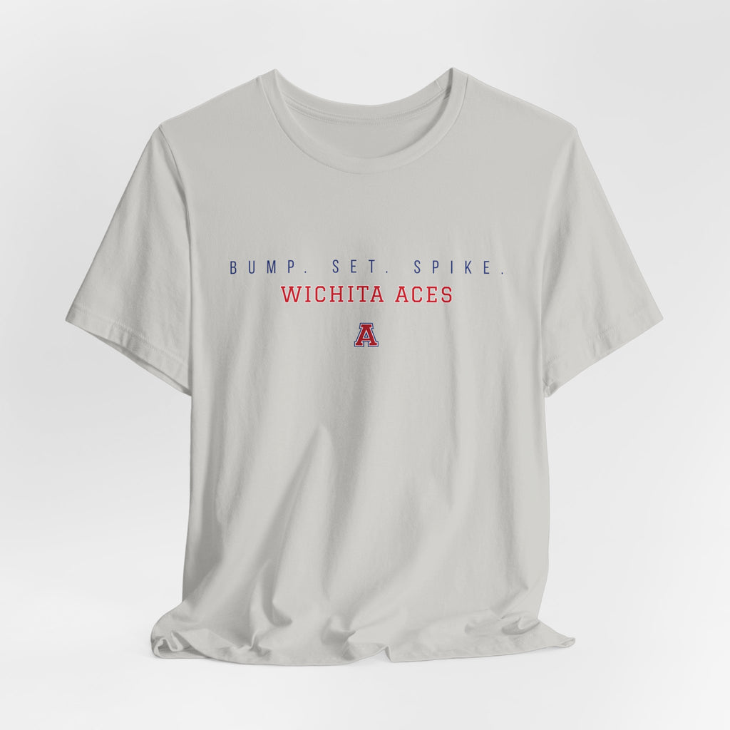 Wichita Aces BUMP SET SPIKE Soft Tee | Simple