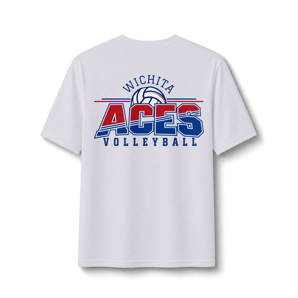 Wichita Aces Volleyball Performance Tee | FRONT/BACK