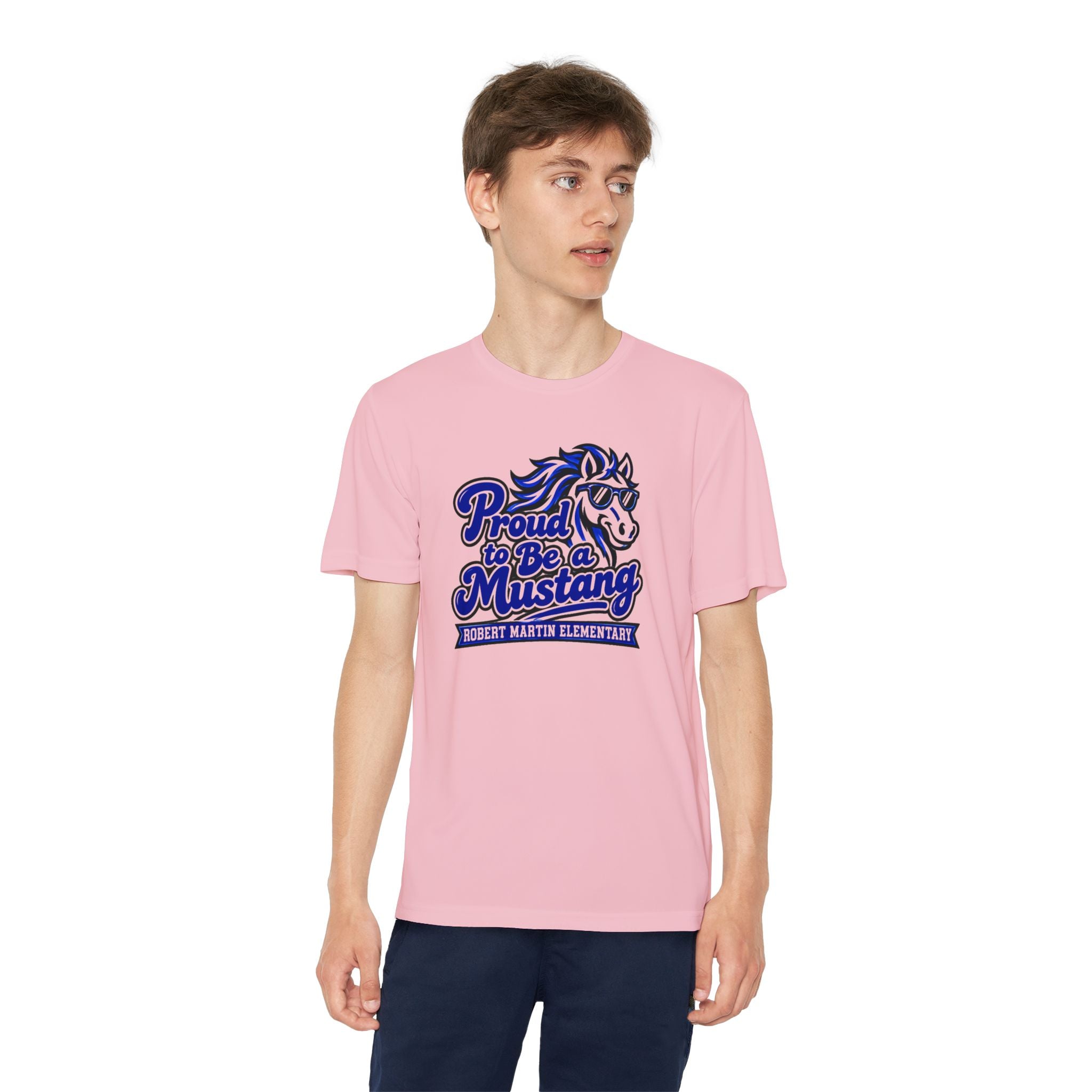 YOUTH RME Proud Mustang Moisture-Wicking Performance Tee