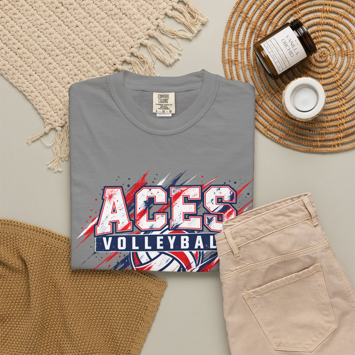 Wichita Aces Volleyball Comfort Colors | Graffiti
