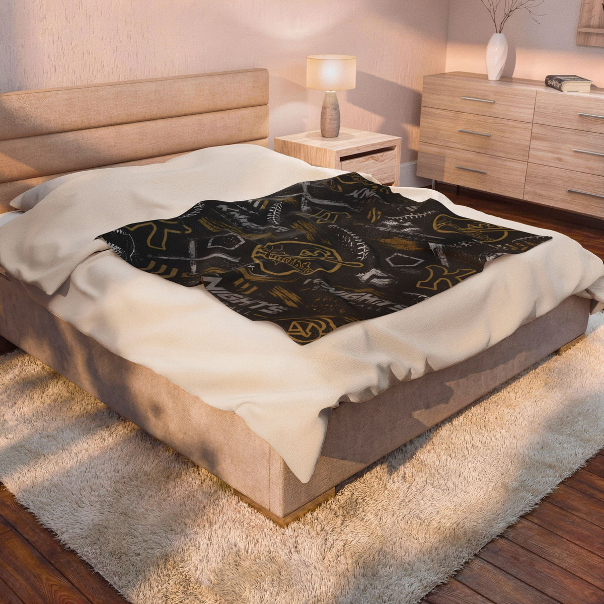 Knights Baseball Velveteen Plush Blanket