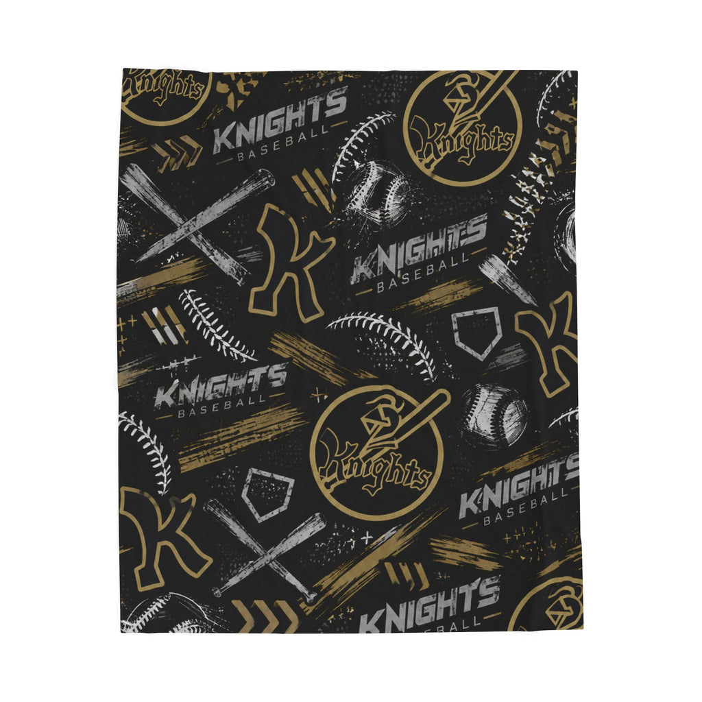 Knights Baseball Velveteen Plush Blanket