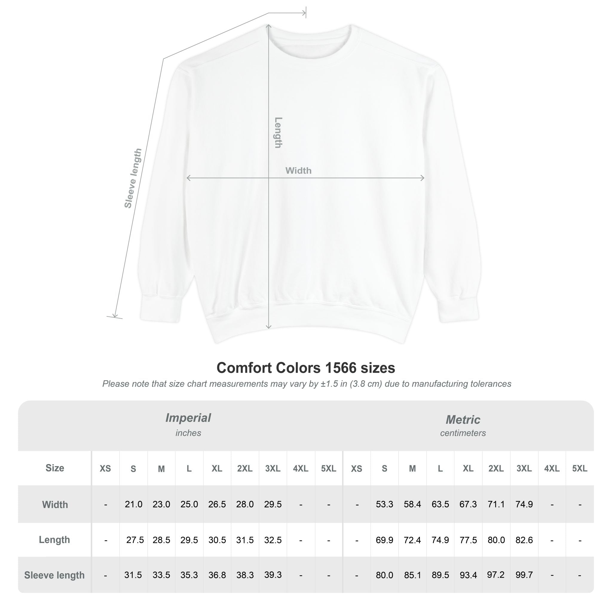 Valley Center XC Crewneck Comfort Colors