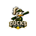 Ducks Softball Die-Cut Outdoor Sticker — Waterproof Baseball/Softball Vinyl Decal