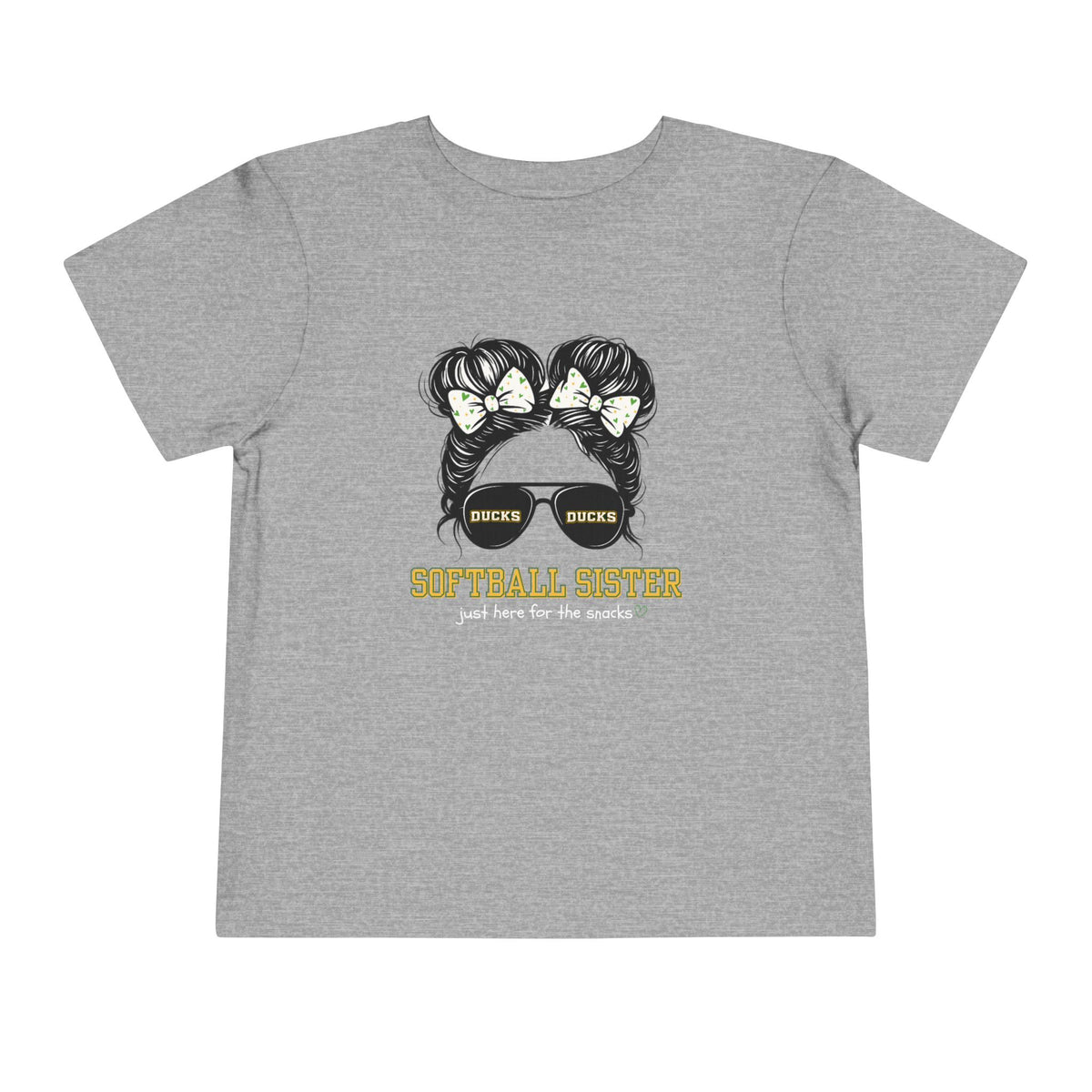 TODDLER Ducks Softball Sister Tee