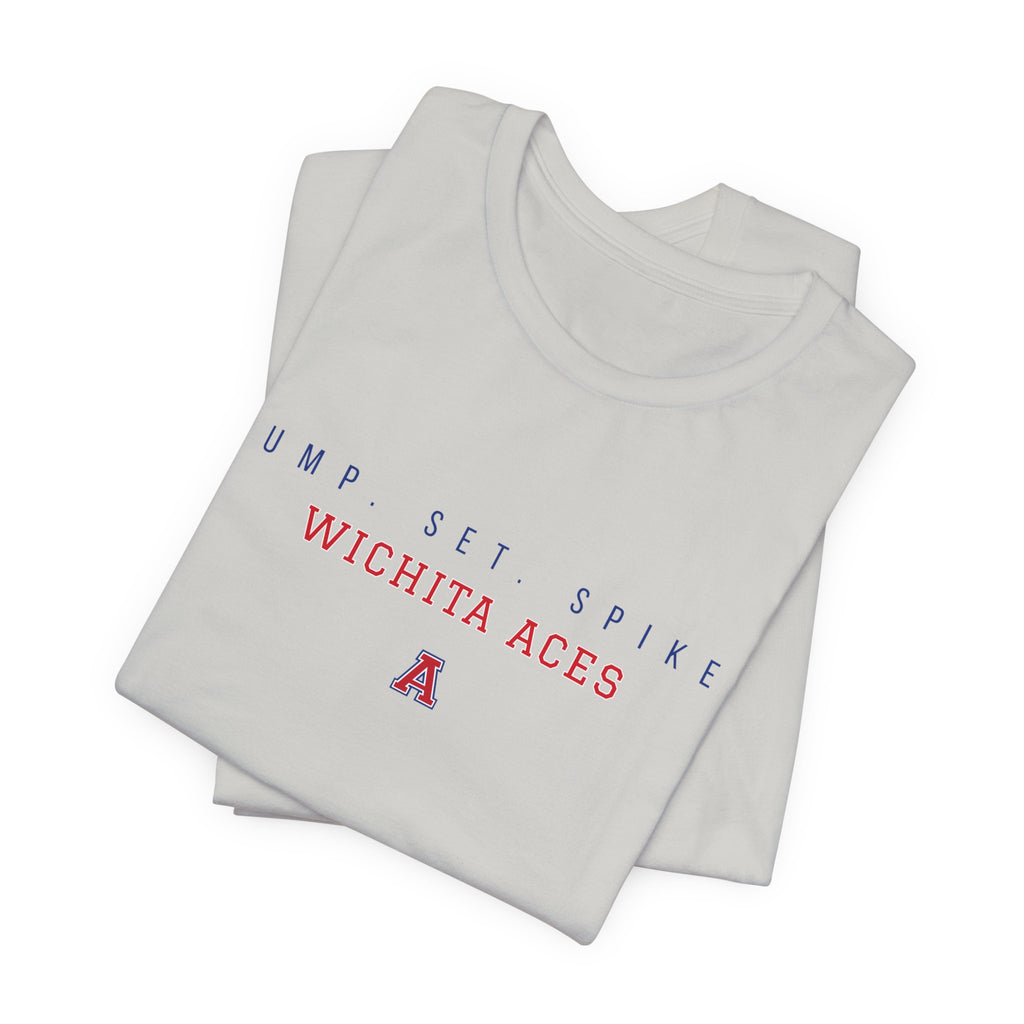 Wichita Aces BUMP SET SPIKE Soft Tee | Simple