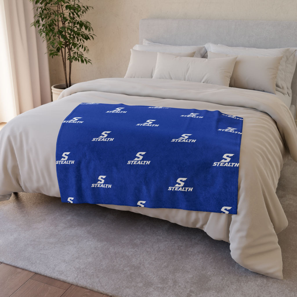 Stealth Blue Polyester Team Blanket