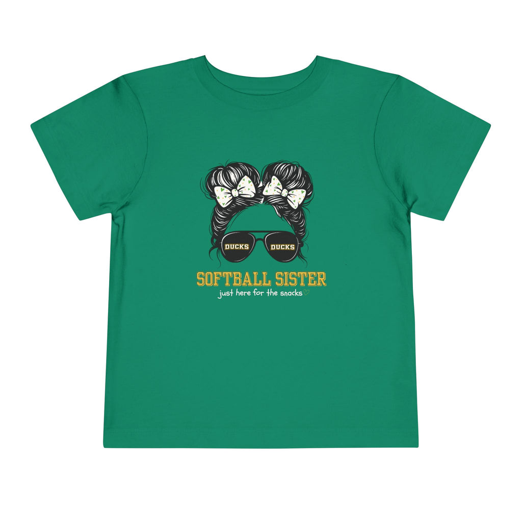 TODDLER Ducks Softball Sister Tee