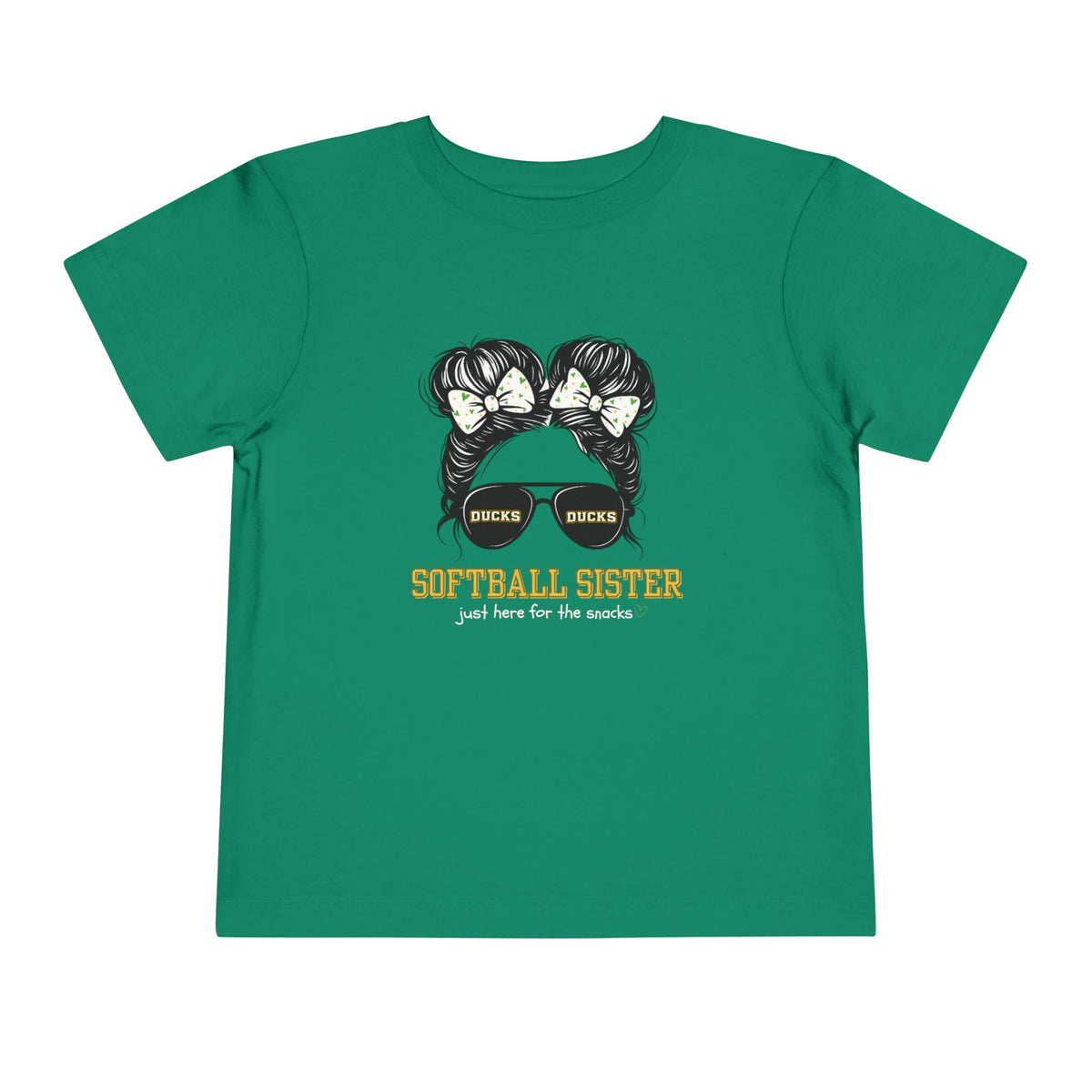 TODDLER Ducks Softball Sister Tee