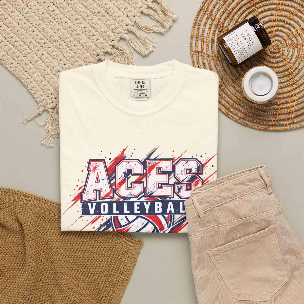 Wichita Aces Volleyball Comfort Colors | Graffiti