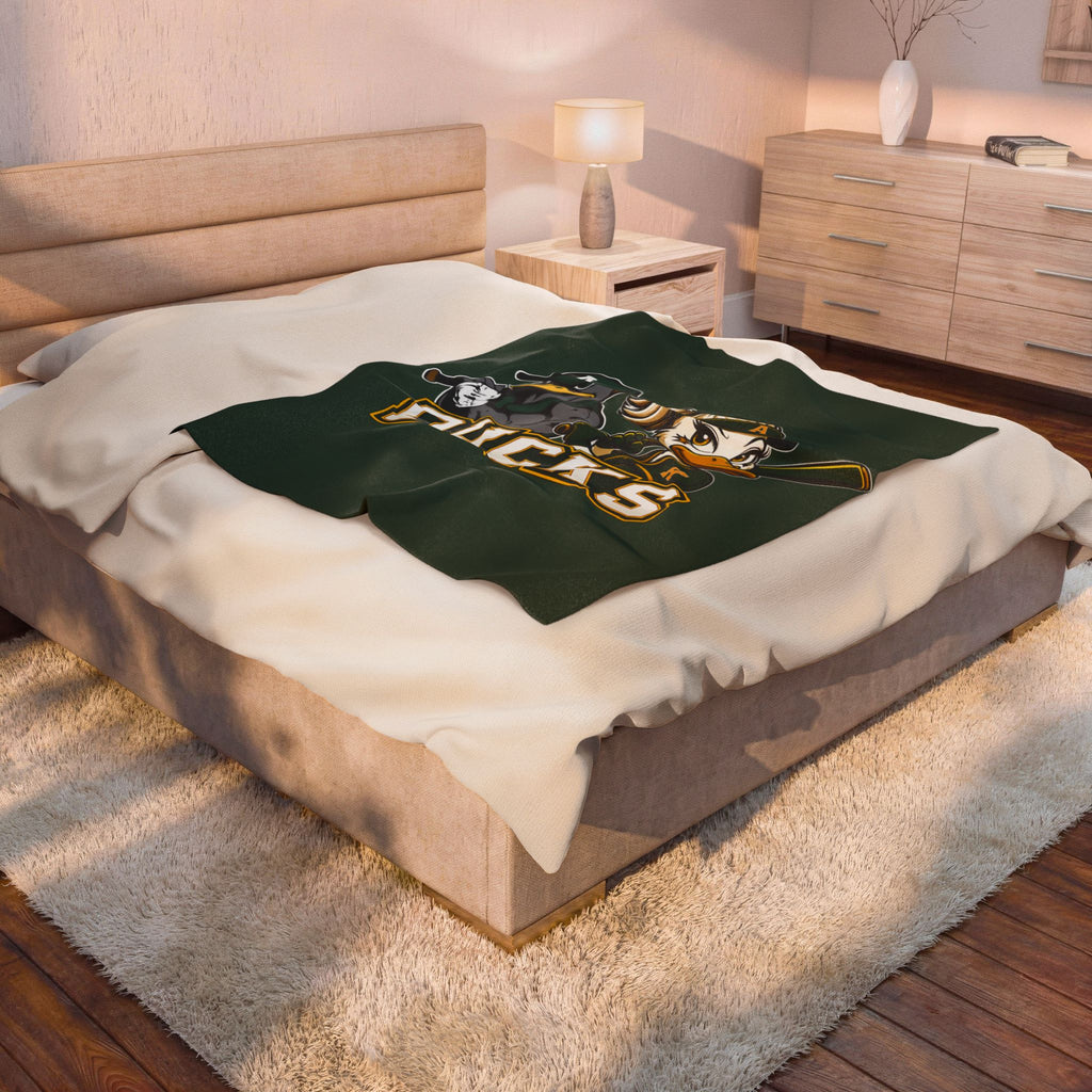 Ducks Velveteen Plush Blanket