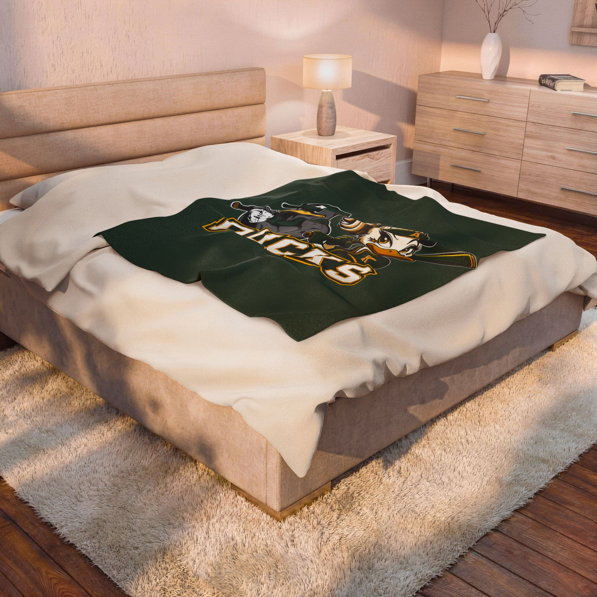 Ducks Velveteen Plush Blanket