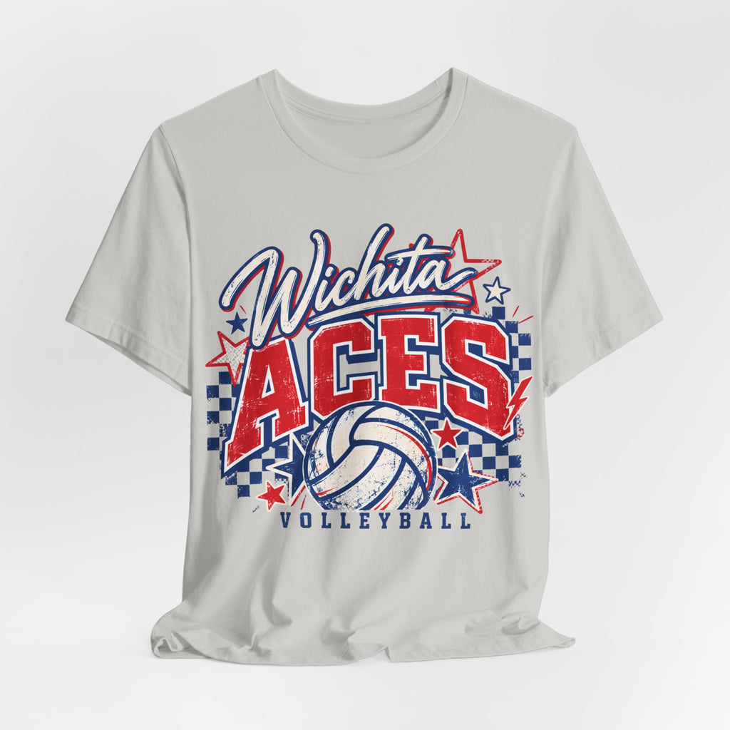 Wichita Aces Volleyball Graphic Soft Tee | Checkered