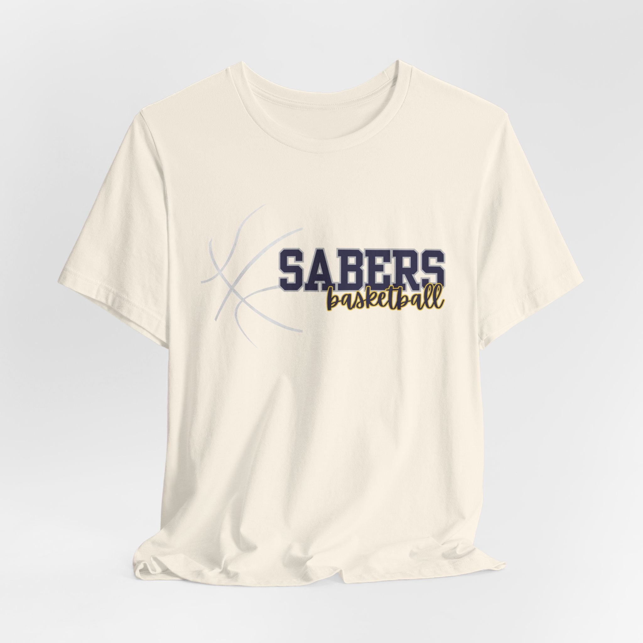 Sabers Basketball T‑Shirt — Team Logo Tee for Fans & Players